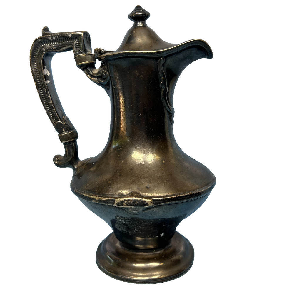 VTG 16oz Smith Silver Co Pitcher Silver Soldered 8"