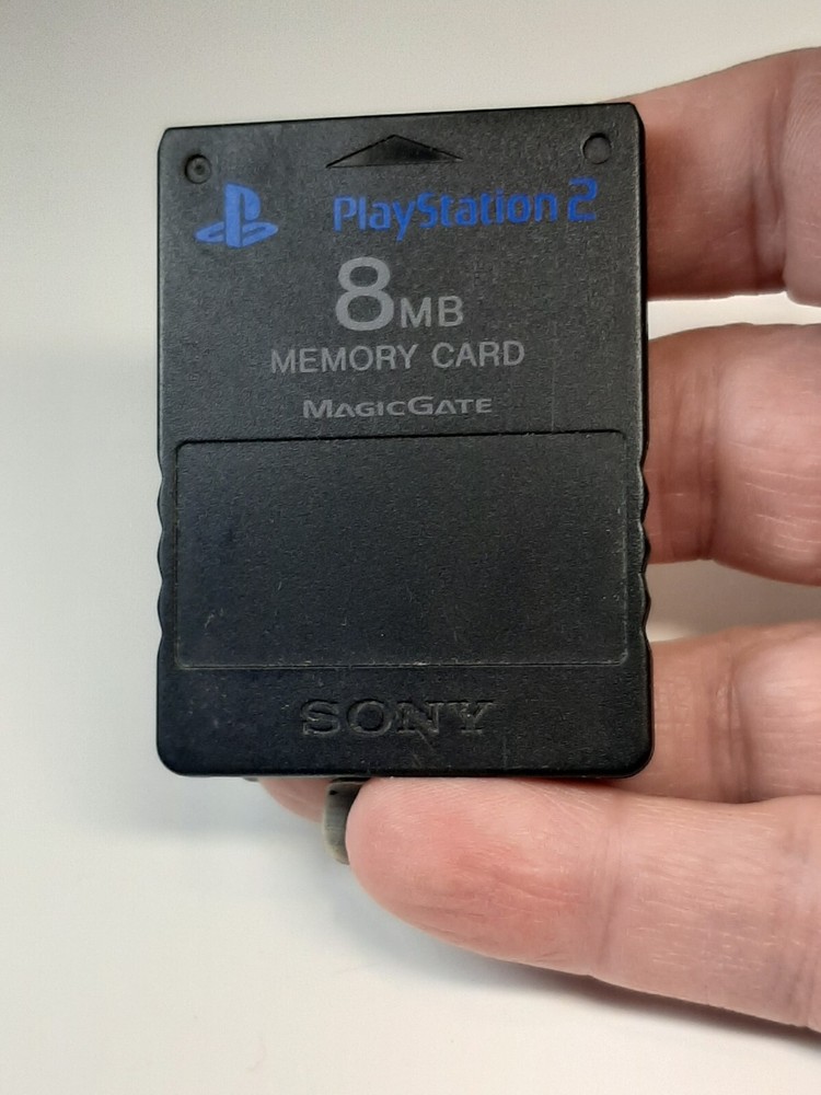 Official Original OEM Sony PlayStation 2 II Memory Card Black PS2 UNTESTED
