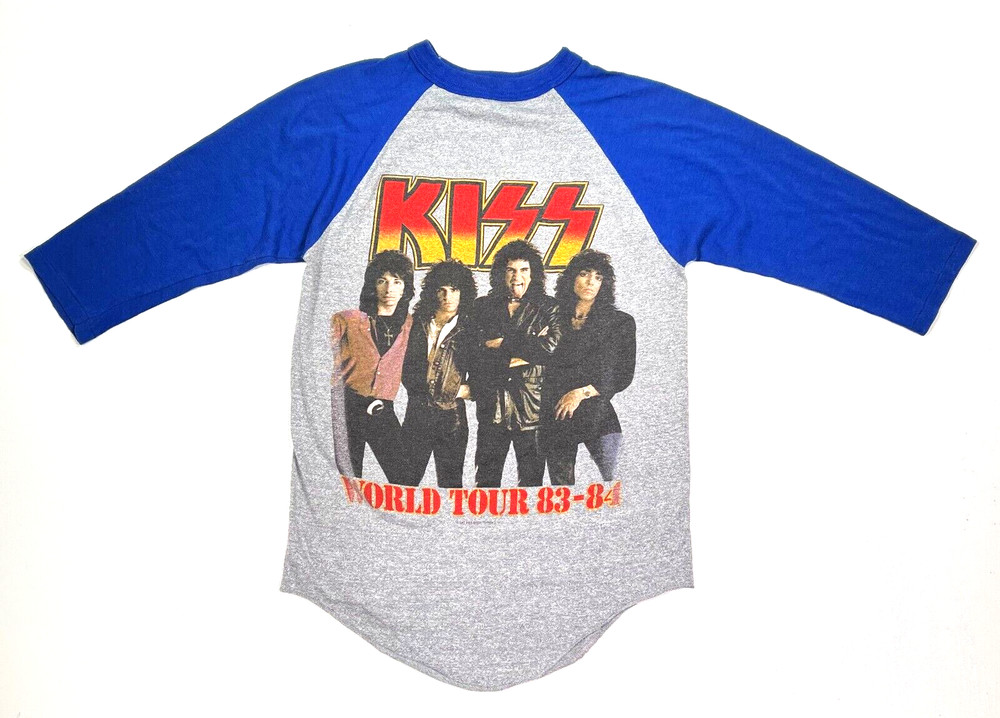 1983 KISS World Tour (83-84) Vintage Authentic Concert Winterland T Shirt  Sz M