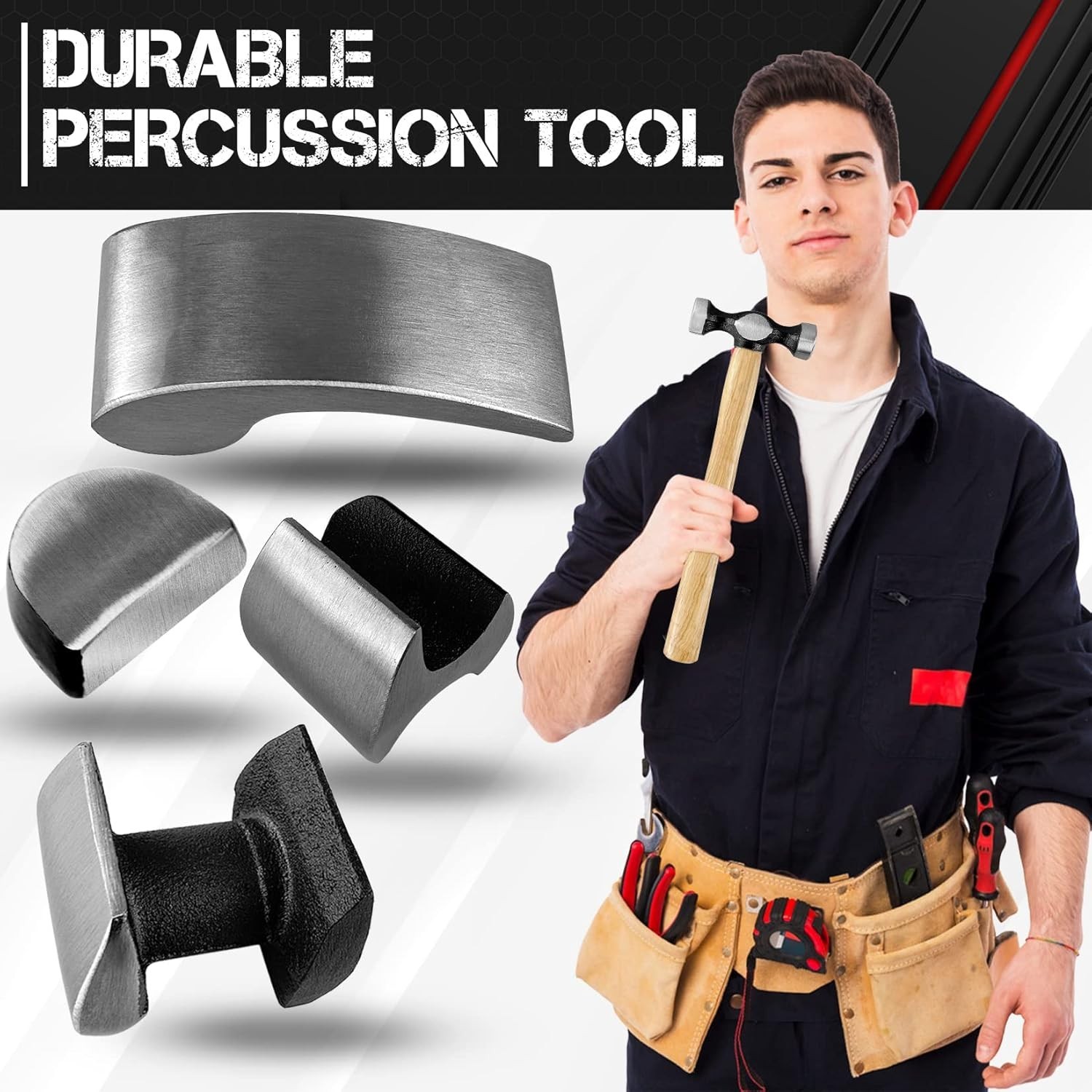 7 PC Auto Body Repair Tool Kit,7 Piece, Car Body Repair Tool Kit, Carbon Steel