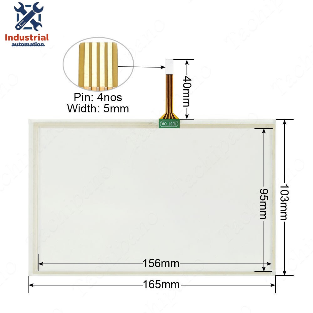 Touch Screen Panel Glass for Beijer X2 Control 7 - B2 7-B2 Control7-B2 + Overlay