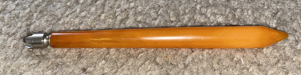 Vtg Butterscotch Bakelite handled tool?