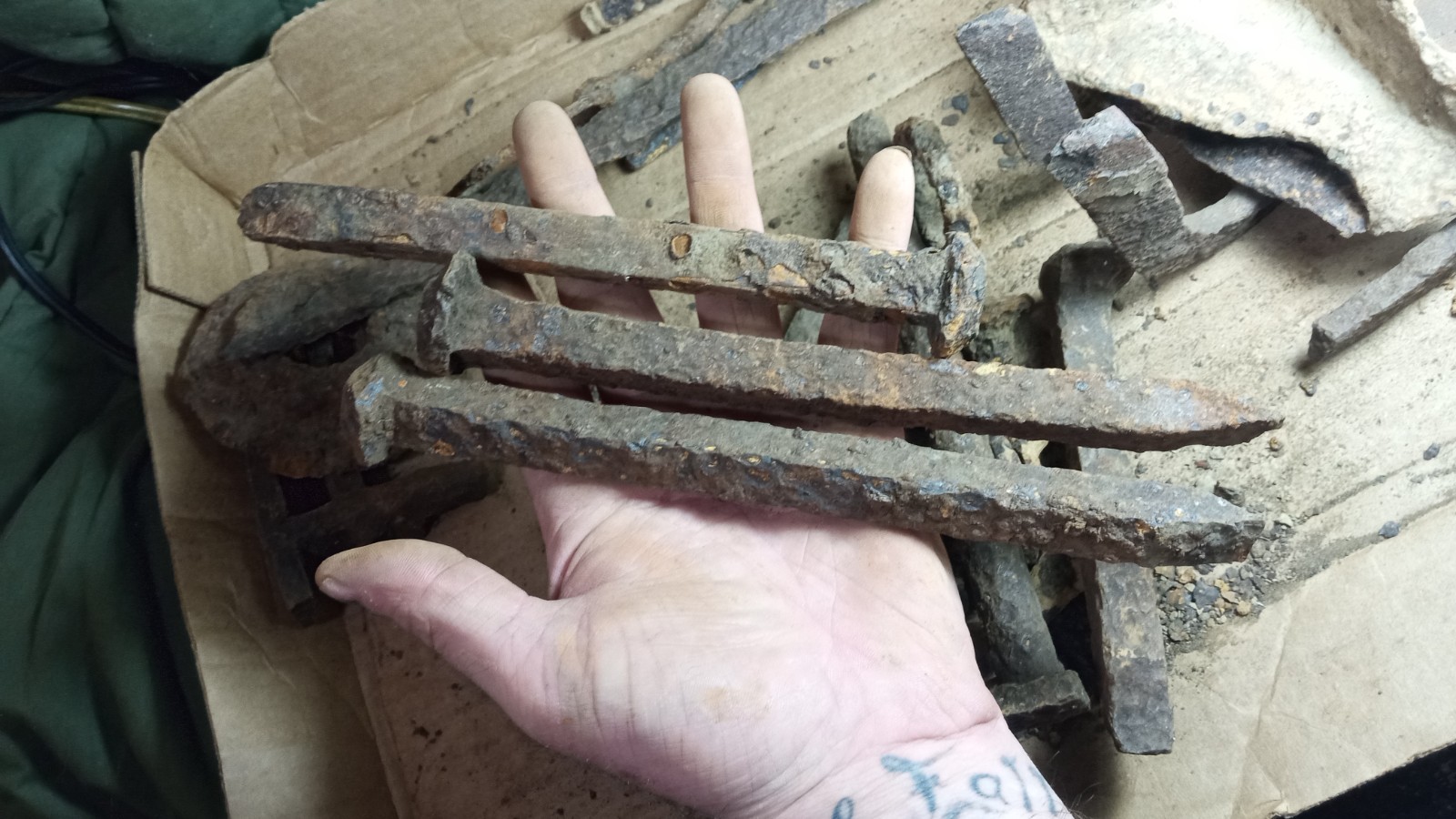 Dug civil war 30 lbs lot of Iron relics from Fort Backcreek Hedgesville WV relic