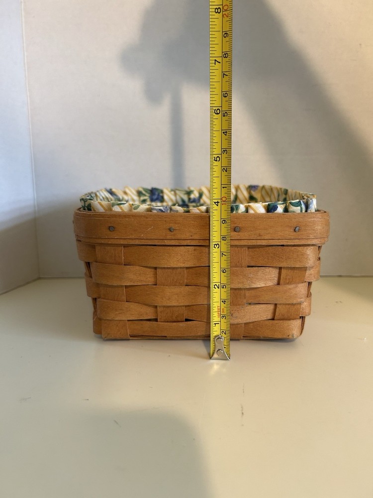 Longaberger Basket 1997 Rose Trellis Liner with Plastic Insert EUC