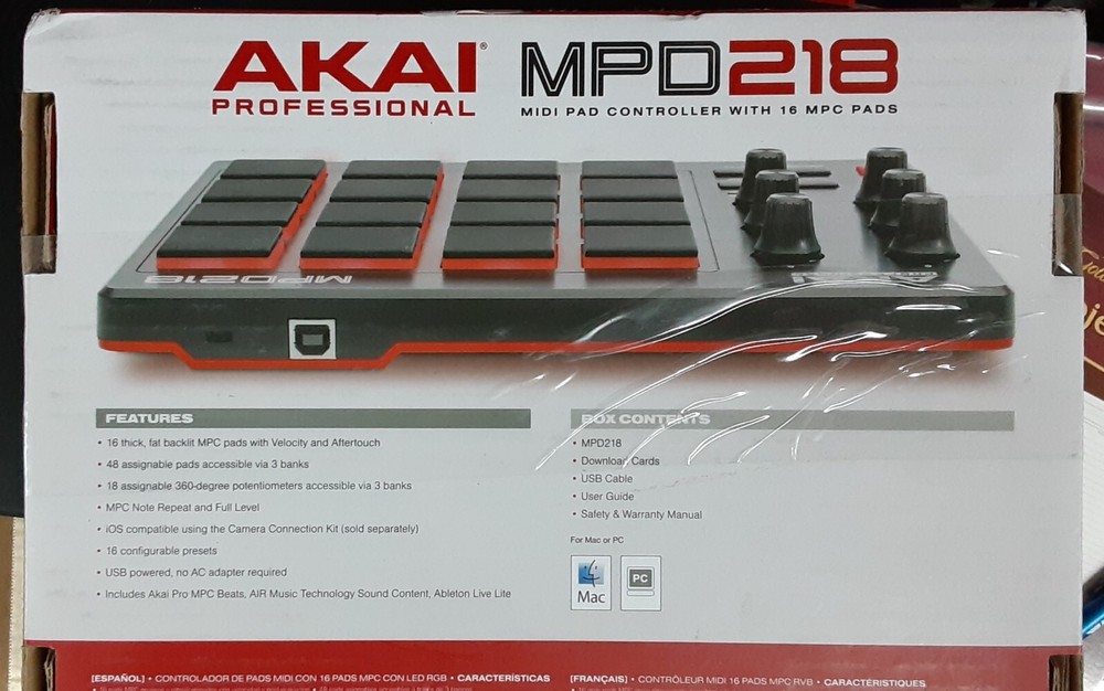 AKAI Professional MPD218 MIDI Pad Controller