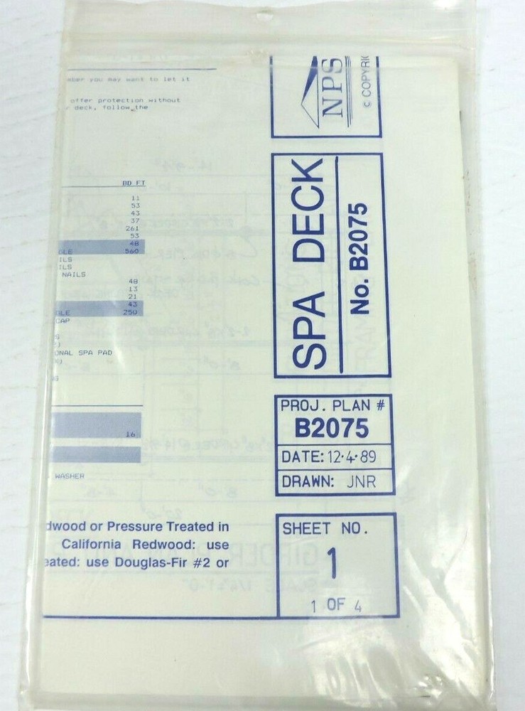 Ucando Spa Deck Do It Yourself Blueprints Designs Instructions B2075 Plans