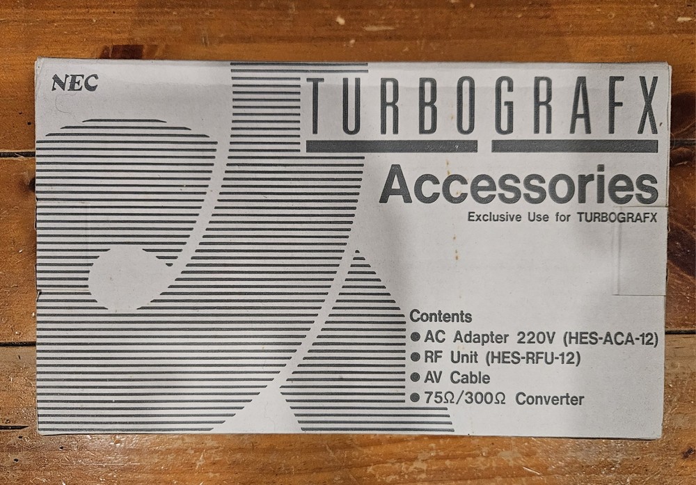 TurboGrafx Accessories Pack For PAL Console