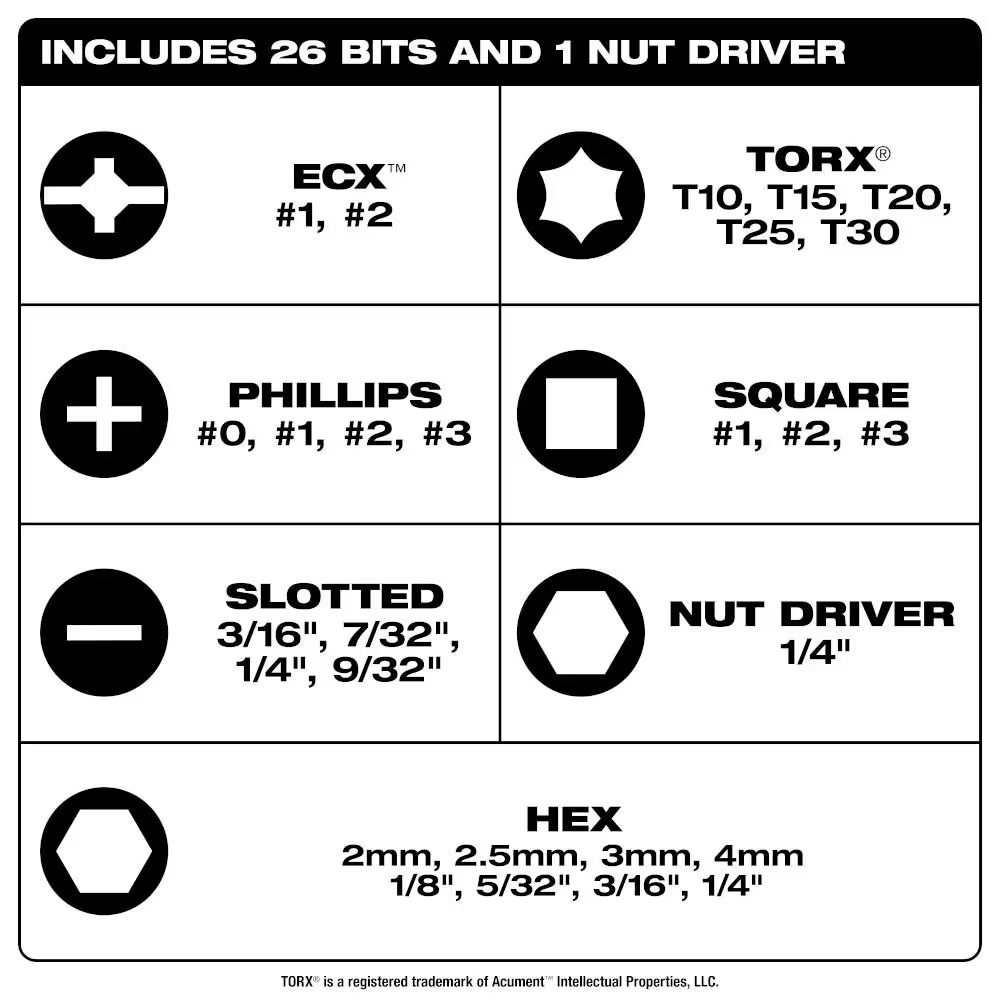 27-In-1 Multi-Bit Combination Screwdriver