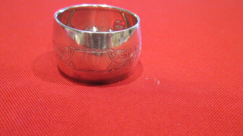 Sterling Silver Webster Napkin Ring no monogram