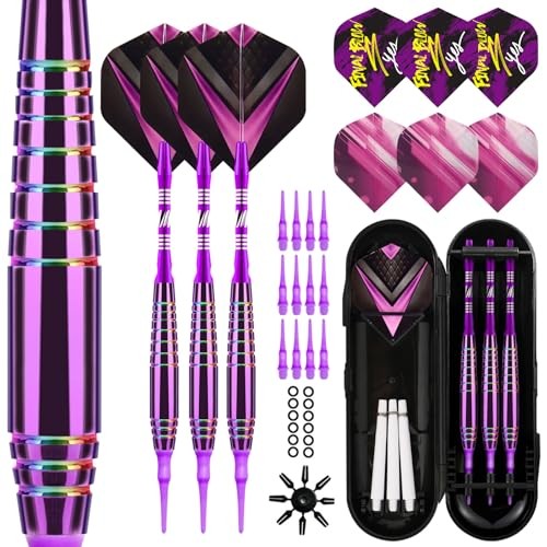 Soft Tip Darts Sets - Soft Tip Darts for Electronic Dartboard Plastic purple