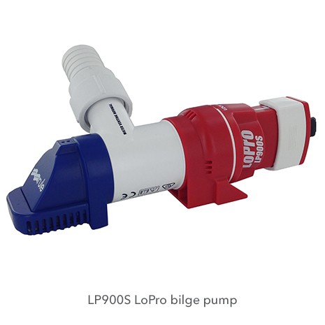 Rule LoPro Series Bilge Pumps Horizontal/Vertical Mounting 360° Discharge LP900S