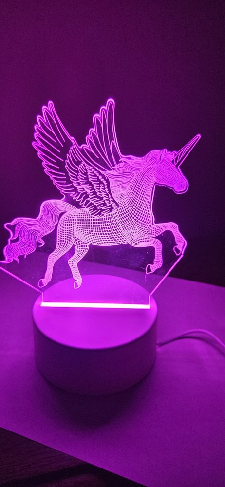 Unicorn Nightlight 3-D