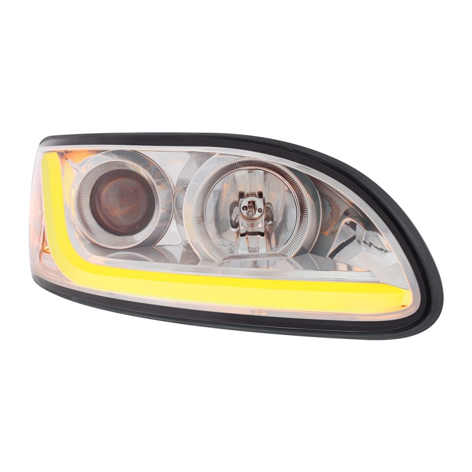 Peterbilt 382/384/386/387 Projection Headlight - Dual Function LED Bar-Passenger