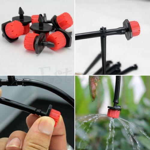 5Pcs Adjustable Garden Irrigation Mist Micro Flow Dripper Water Drip Head Hose