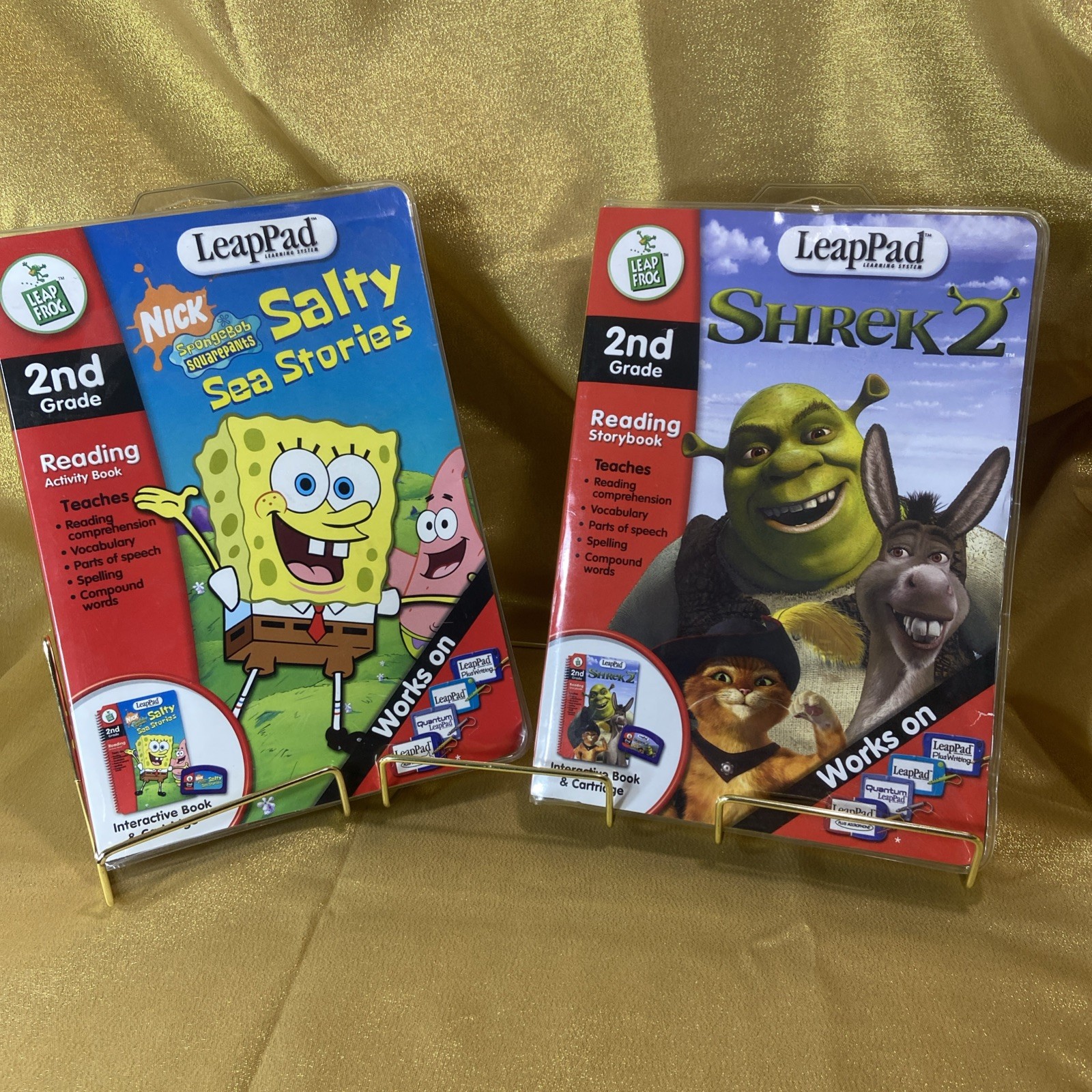 LeapFrog LeapPad / Spongebob Squarepants / Shrek 2 / Books and Cartridges 2003