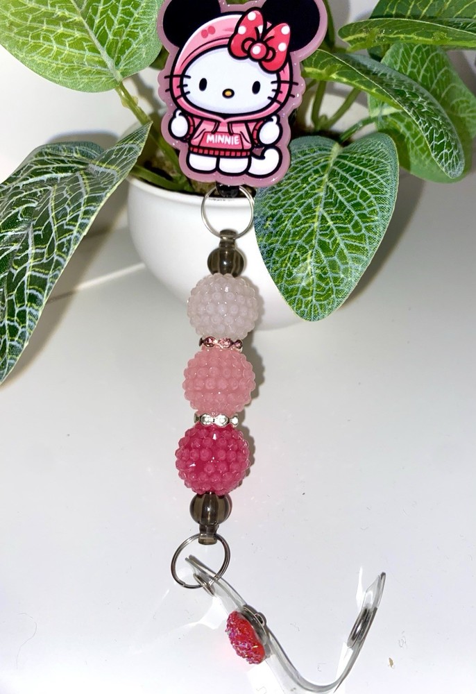 KittyMouse Acrylic Rectractable Badge Reel
