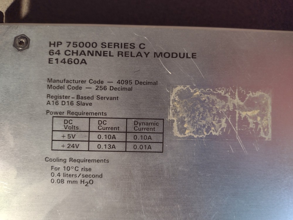 HP E1460-66201 64-Channel Relay Module