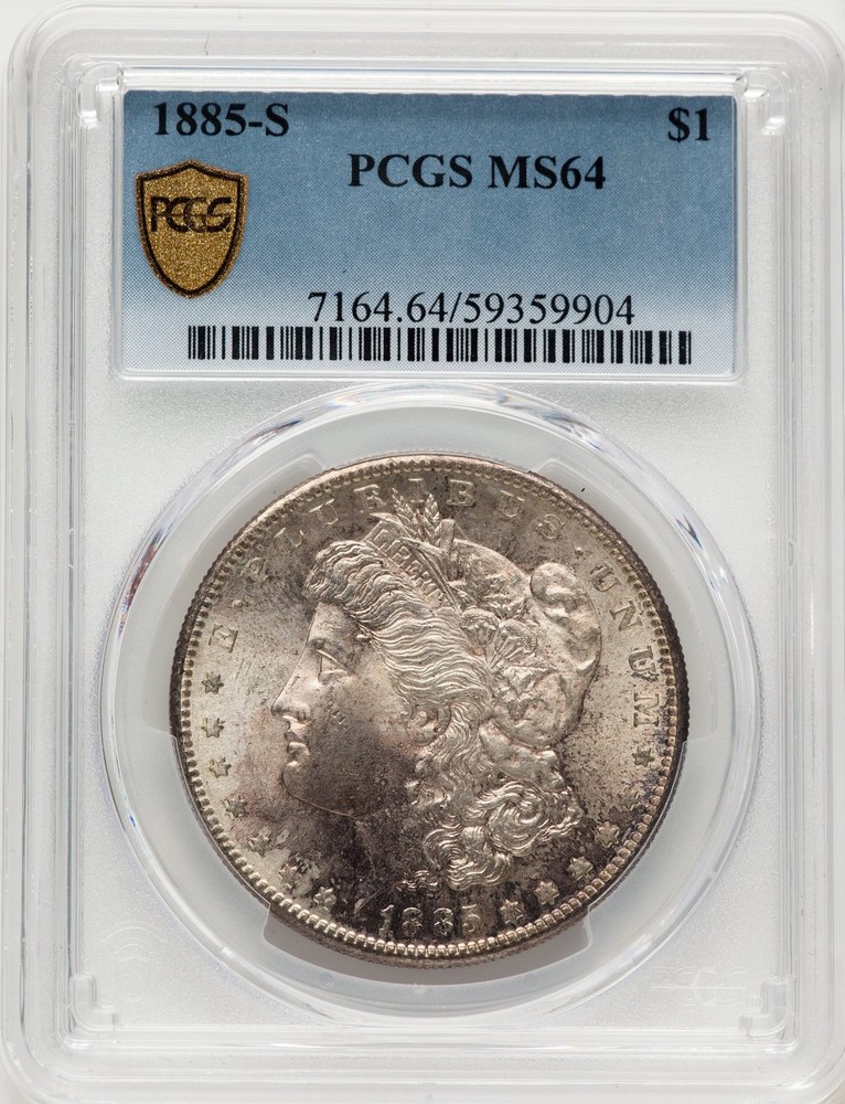 1885-S Morgan Dollar PCGS MS64