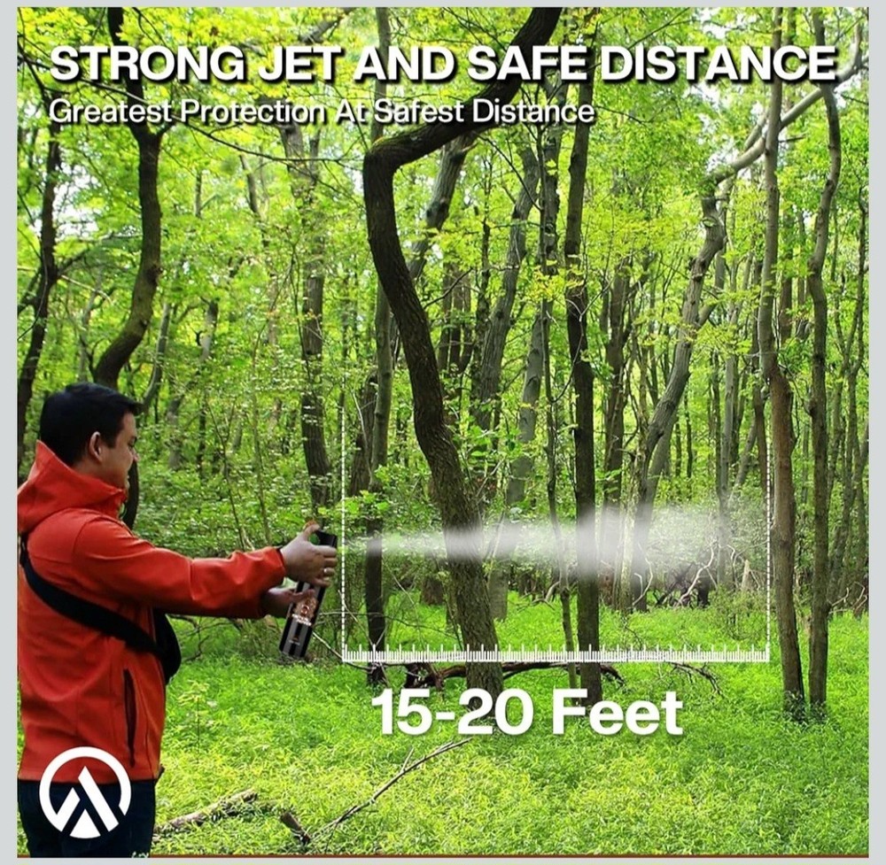 Compact Pepper Spray for Hiking: Maximum Strength Powerful for Camping - Easy...
