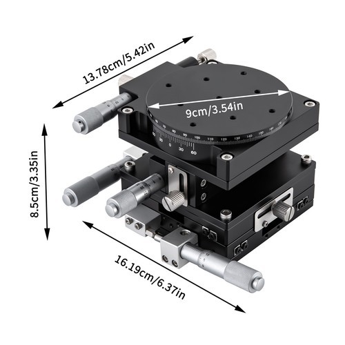 4 Axis-XYZR Manual Precision Driven Linear Standard Linear Positioning Stage