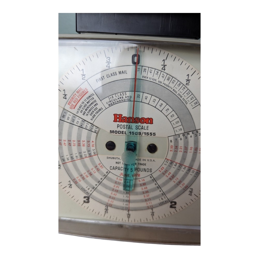 Vintage 1978 Postal Scale - Hanson Model 1509