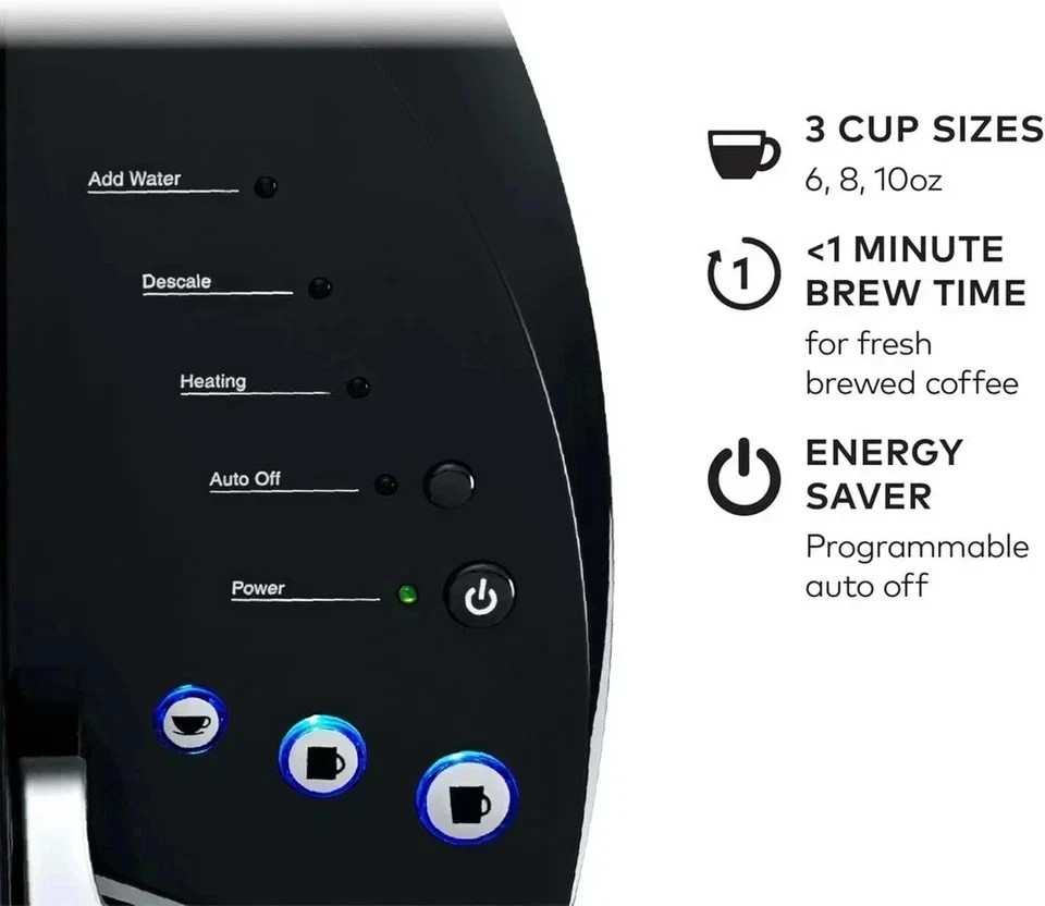 Keurig K-Classic Coffee Maker Programmable Single Serve K-Cup Pod 3 Brew Sizes