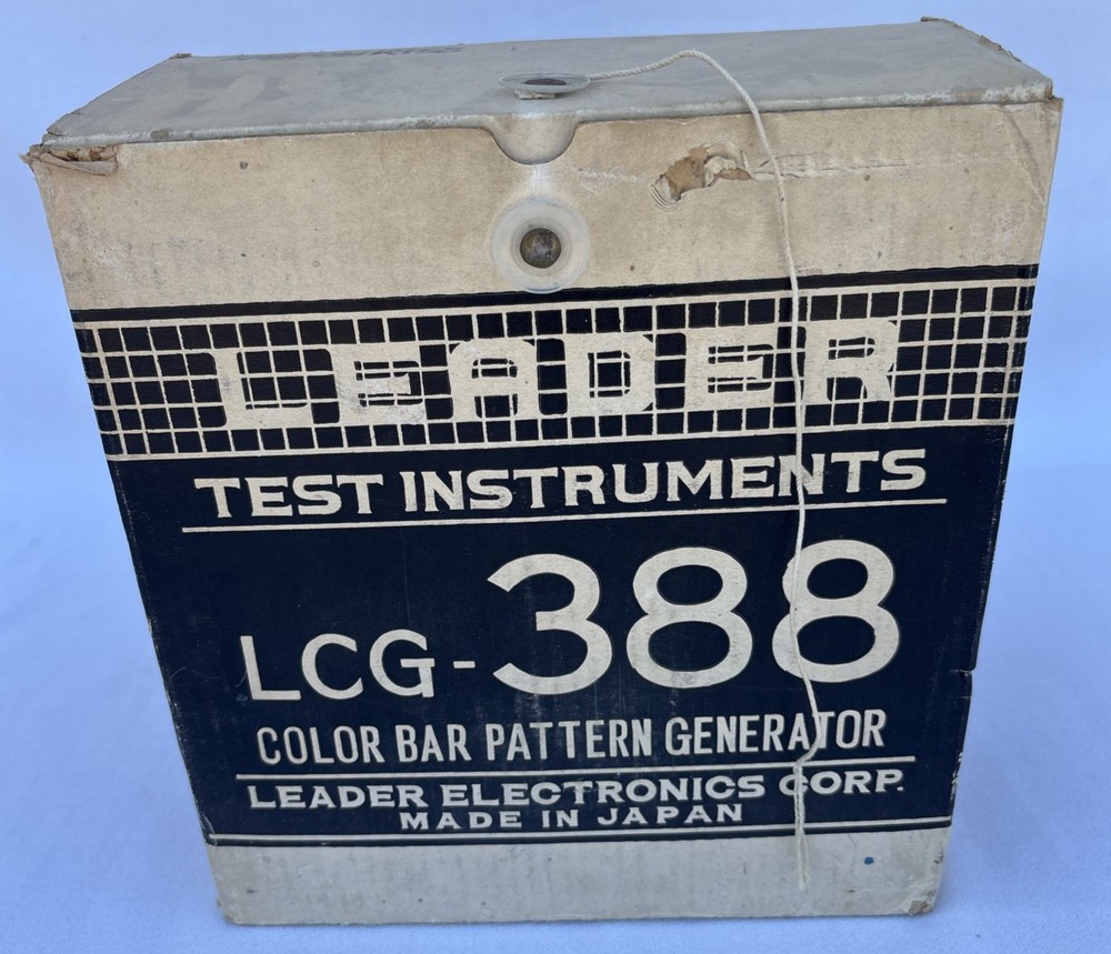 VTG Leader Electronics LCG-388 Color Bar Pattern Generator Test Instruments NOS
