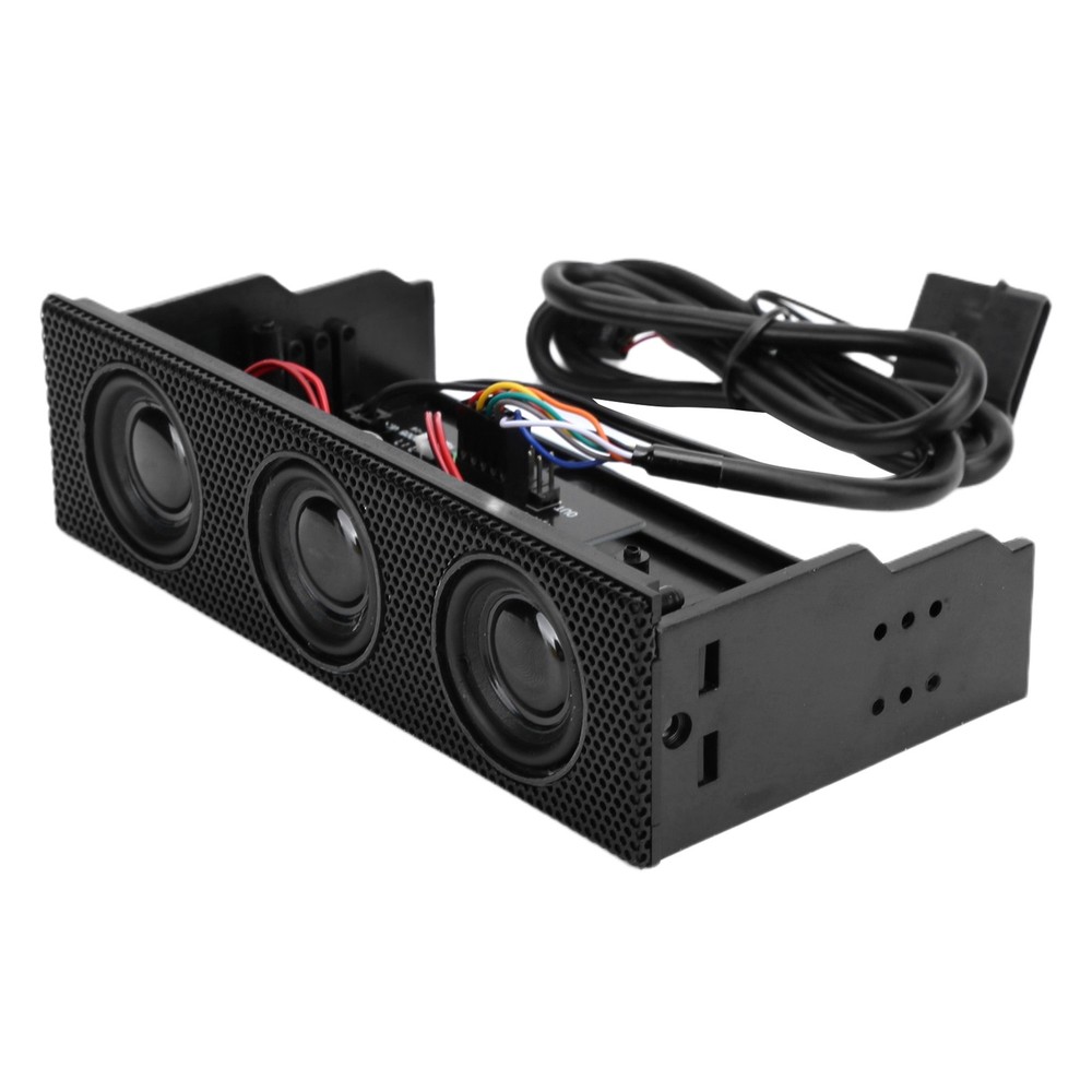 PC Front Panel Speaker Stereo Surround Computer Case Builtin Mic Loudspeaker
