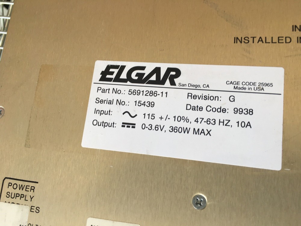 Elgar Programmable DC Power System AT8000B
