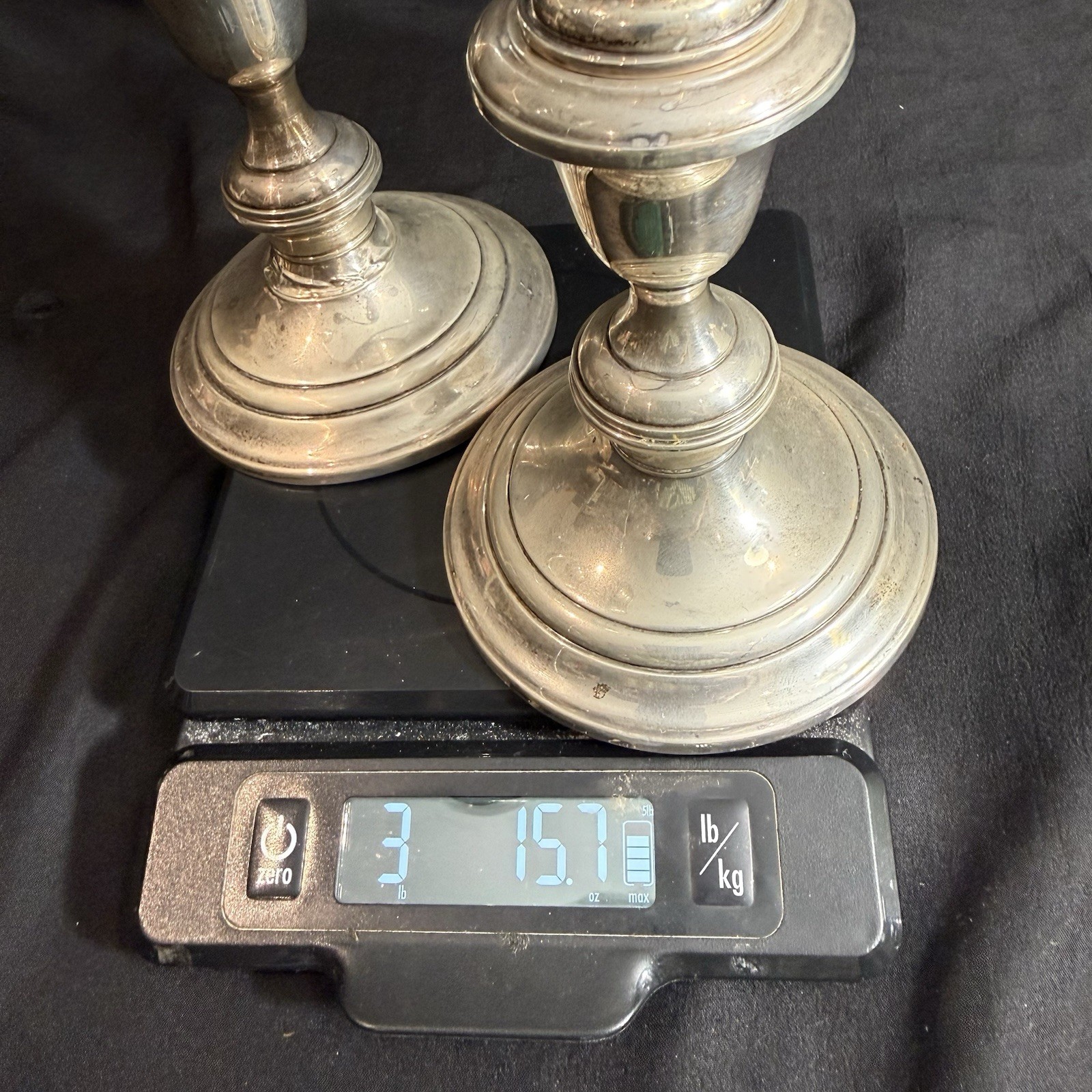 Vintage Gorham Sterling Silver Candelabra Pair 11.5”