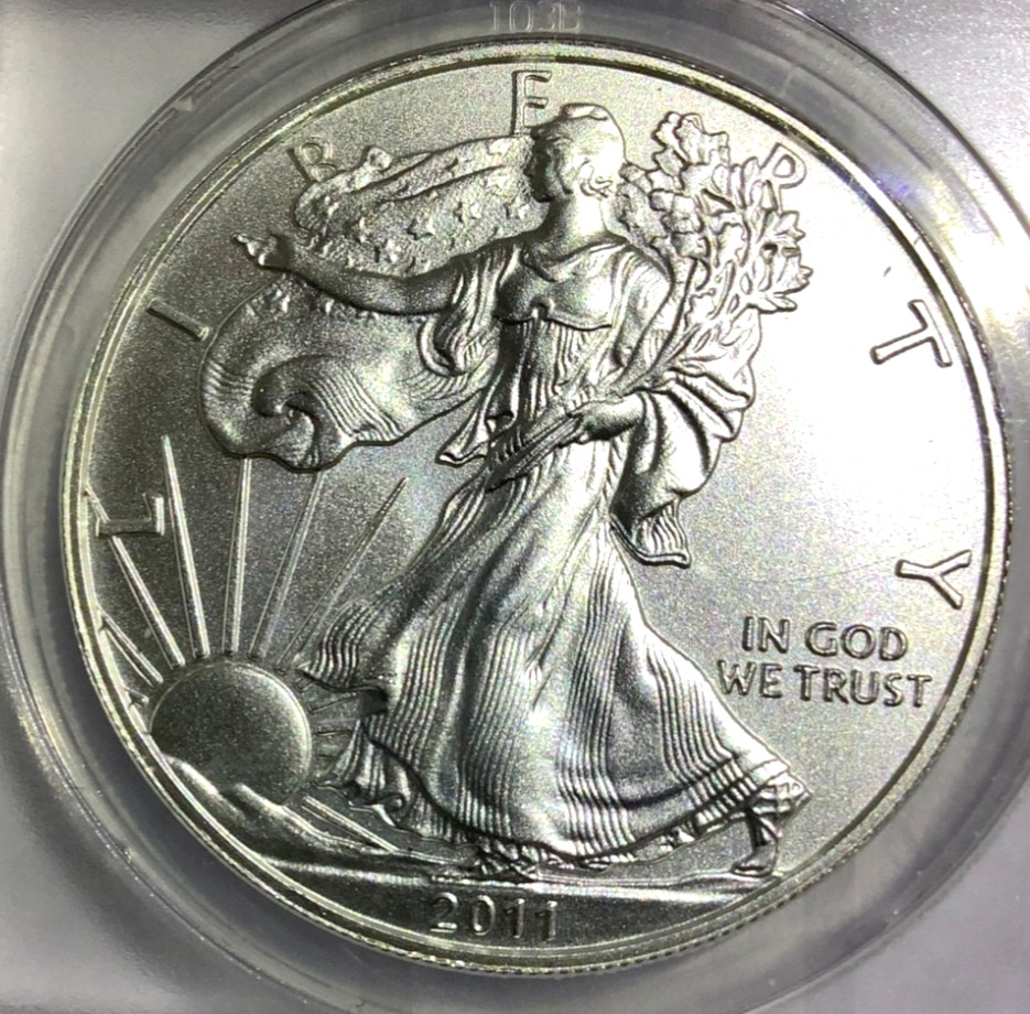 2011 Silver Eagle Restrike- Dan Carr- ANACS MS69-Cool token!