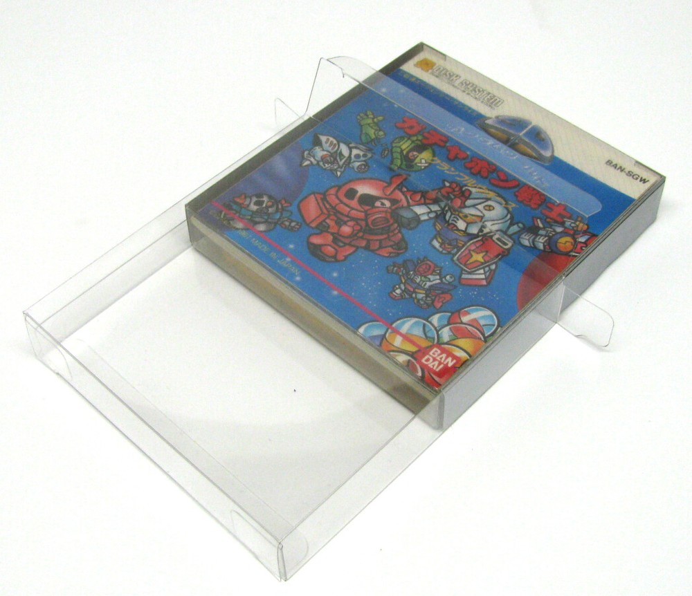 50x NINTENDO DISK SYSTEM CIB GAME - CLEAR PROTECTIVE BOX PROTECTOR SLEEVE CASE