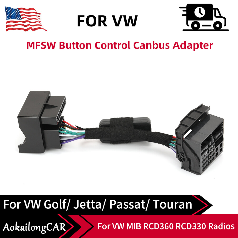 Multifunction Steering Wheel Button Control Simulator Adapter For VW RCD330 187B
