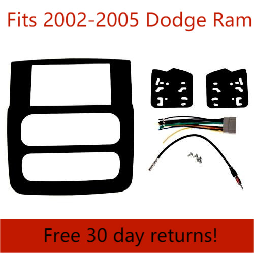 High Grade Dash Kit For Dodge Ram 2002-2005 Double DIN Stereo Install Black