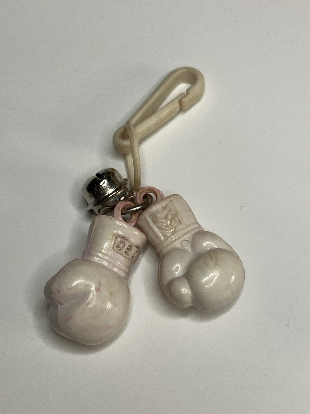 Lot of Vintage 1980s Clip On Charms Plastic Bell Keychains Googly Eye Fish