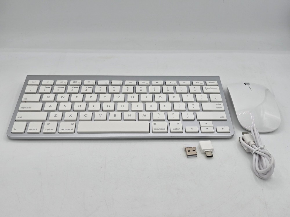 Wireless Keyboard and Mouse for Macbook Bluetooth USB C Compatible 2.4G wireless