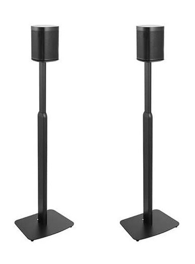 ynVISION Adjustable Floor Stands for Sonos One, One SL, Play:1 (2 Pack) Black
