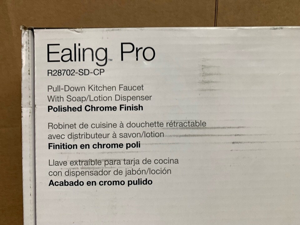 KOHLER Ealing Chrome Single Handle High-arc Kitchen Faucet w/Sprayer Function