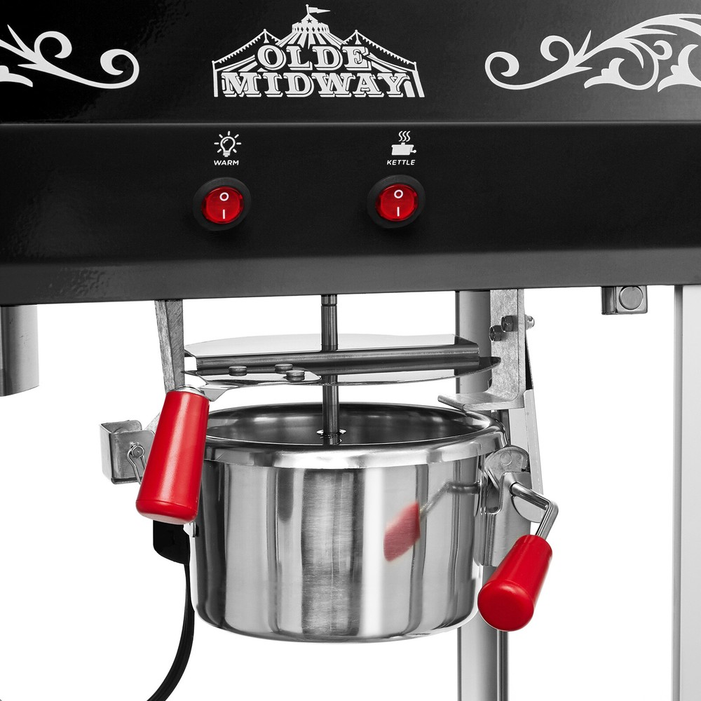 Bar Style Popcorn Machine Maker Popper with 6-Ounce Kettle
