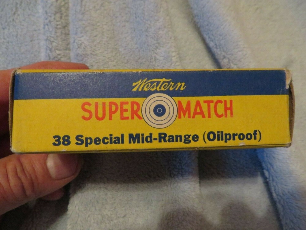 WESTERN 38 Special Super Match Mid Range Empty Box with Insert Clean Cutting
