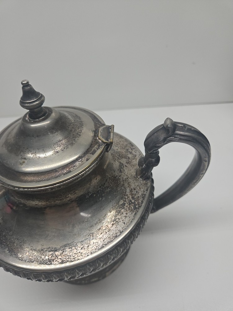 Silver On Copper Teapot