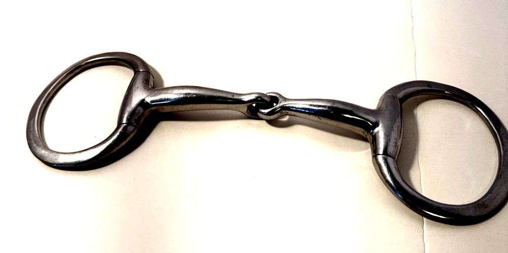 Eggbutt Snaffle Bit Flat Rings 5 ” Bars 1/2” Thick