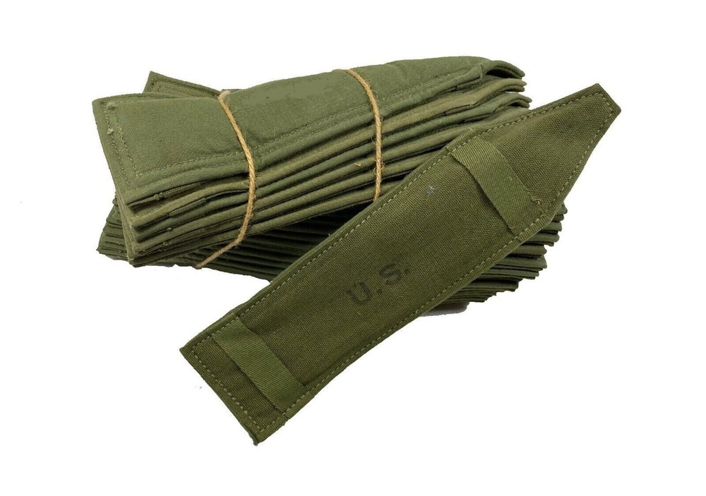 WW2/POST WW2 Canvas OD Shoulder Strap Pads, Pair