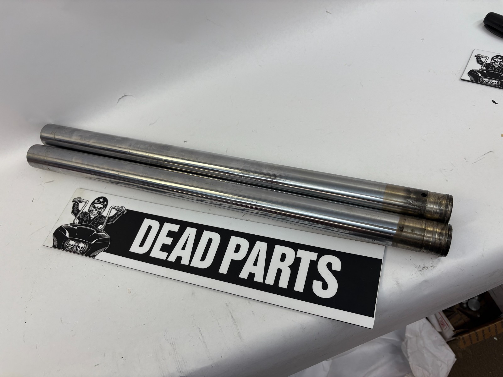 Harley 39mm front fork tubes stanchions 24 1/4" long XL FXD FXR