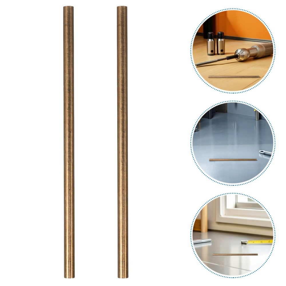 4 Pcs Handle Rivet Brass Round Rods Knife Making Solid Pins for Handles