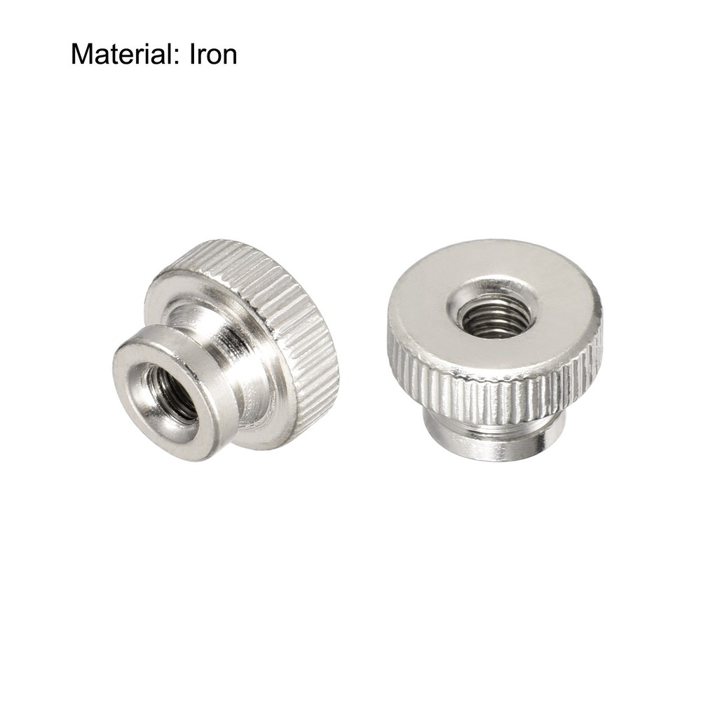 Knurled Thumb Nuts, 10Pcs M8 Iron Round Knobs for 3D Printer Parts