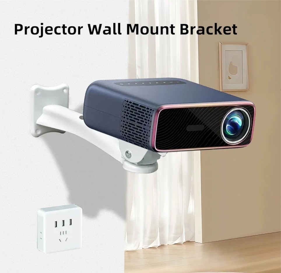 Universal Outdoor Wall Mount durable Adjustable Bracket CCTV Camera White Stand