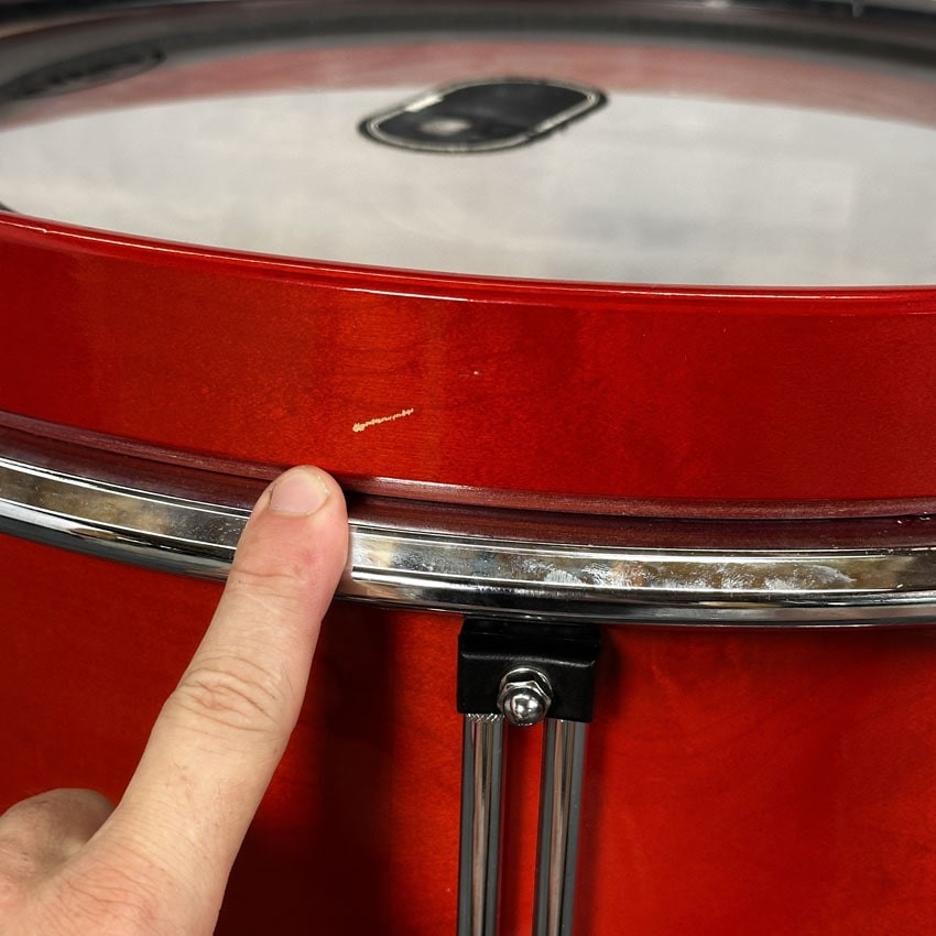 Used Arbiter 5pc Drum Set Cherry Wood - Good