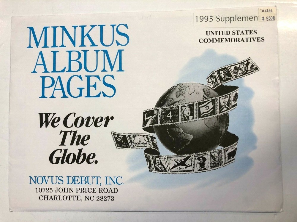 Minkus 1995 United States Commemoratives Stamp Album Supplement
