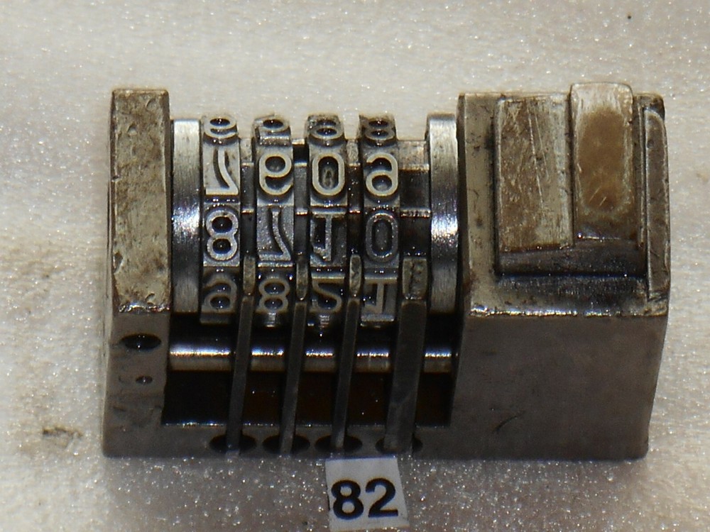 WMA | Reverse letterpress numbering machine | 82